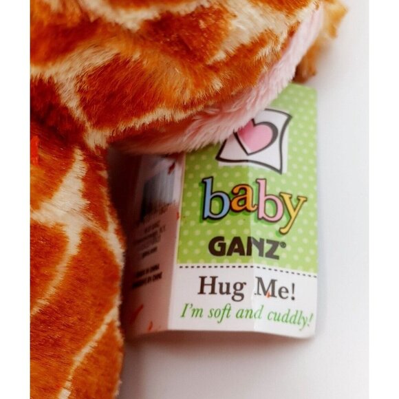 Baby Ganz Jamie Giraffe Stuffed Animal Plush Sewn Eyes Toy 12" Soft Hugs NEW - Picture 7 of 7
